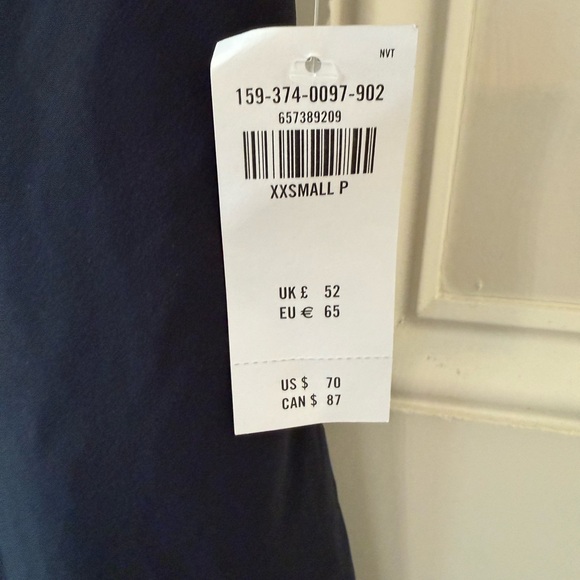 NWT Abercrombie & Fitch Mini Dress Skort Athletic Black White Size XXS Size 0 - Picture 10 of 16